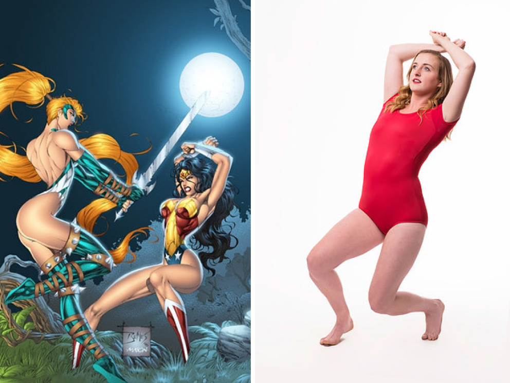 VIDEO: Women Try To Pose Like Female Comic Book Heroes