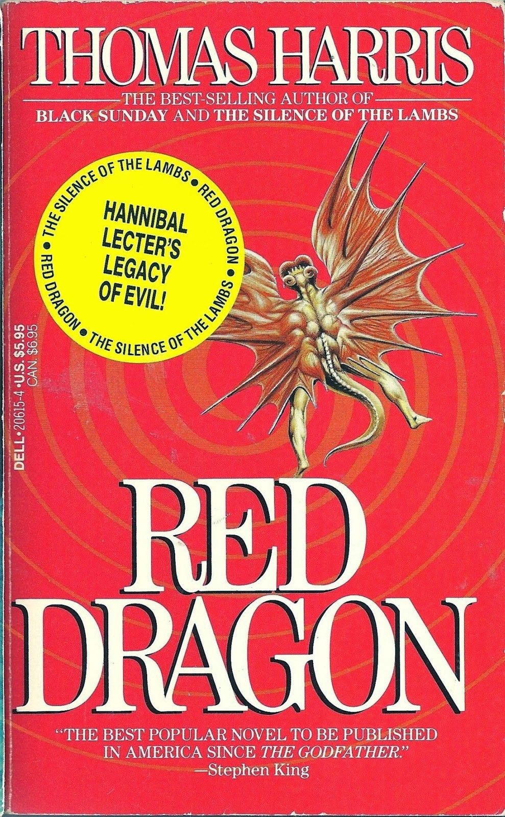 Red Dragon 1990s reprint Thomas Harris