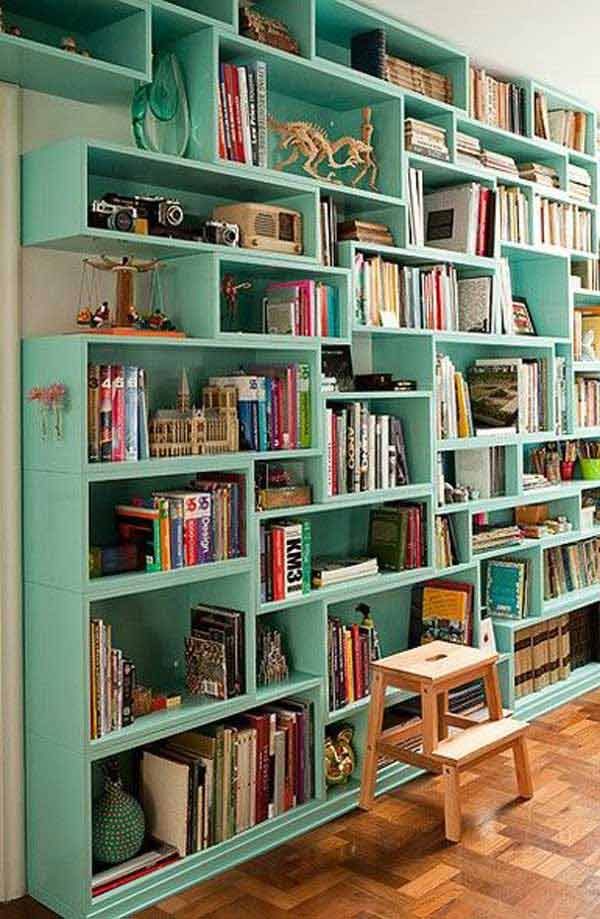 24-Insanely-Beautiful-Wall-Bookshelves-For-Enthusiast-Readers-homesthetics-decor-6