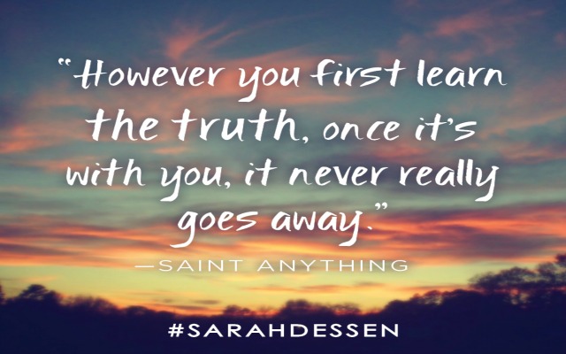 Book Review: Saint Anything By Sarah Dessen