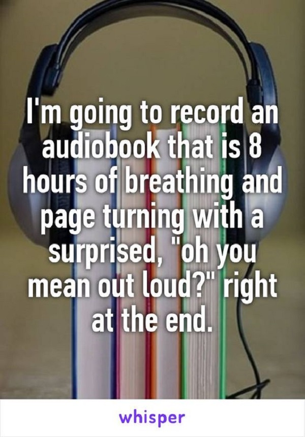 audiobook prank