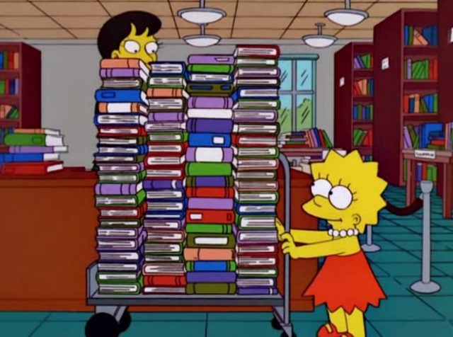VIDEO: The Simpsons Go To The Library