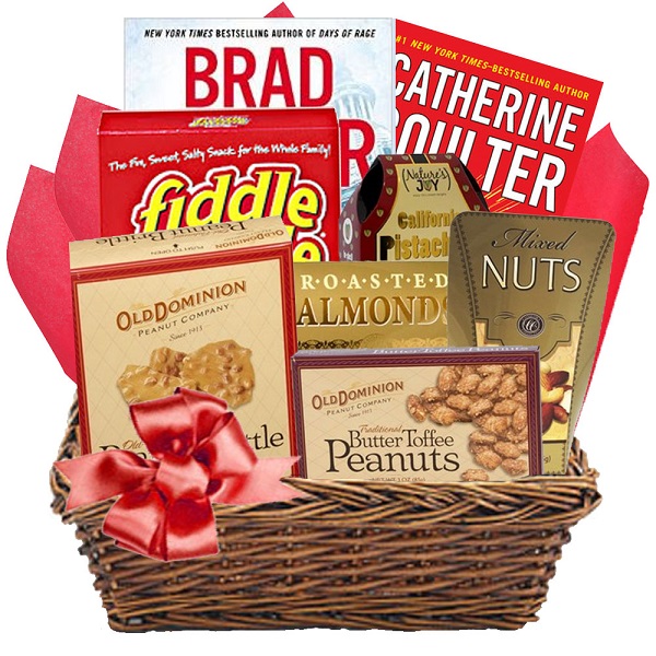 deluxegiftbasketbooksandnuts30326 AmReading